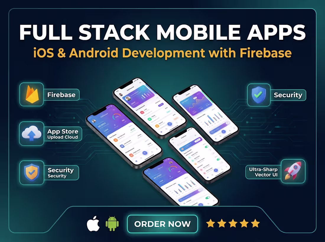 Cover image for Full Stack Mobile App for Android and Ios 