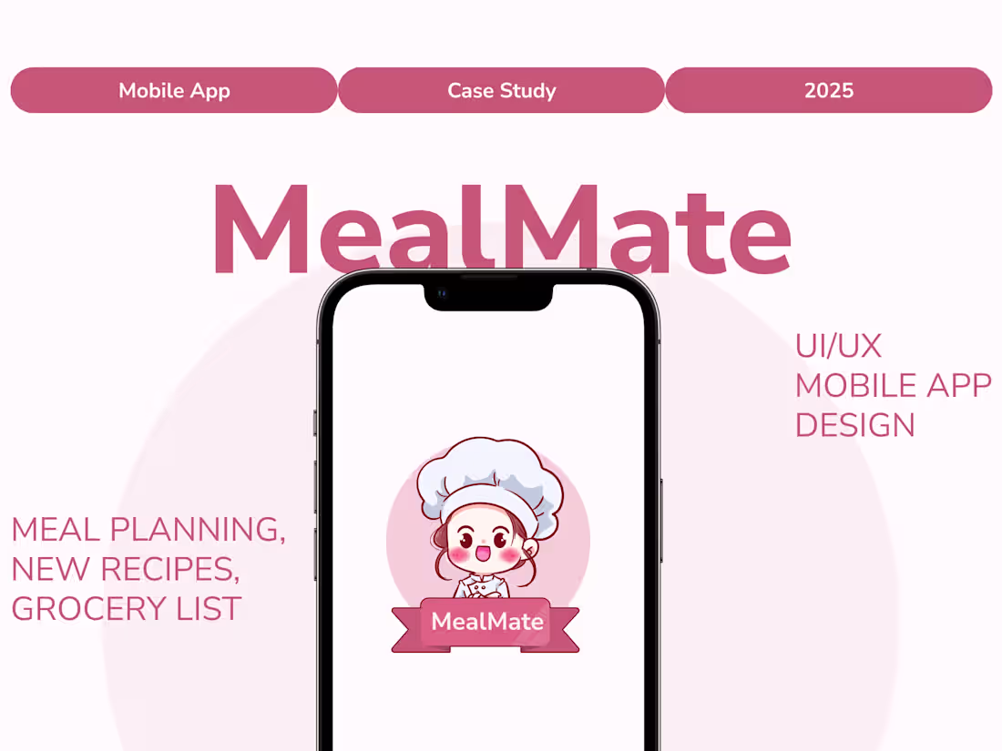 Cover image for MealMate Meal Planner UI/UX Design
