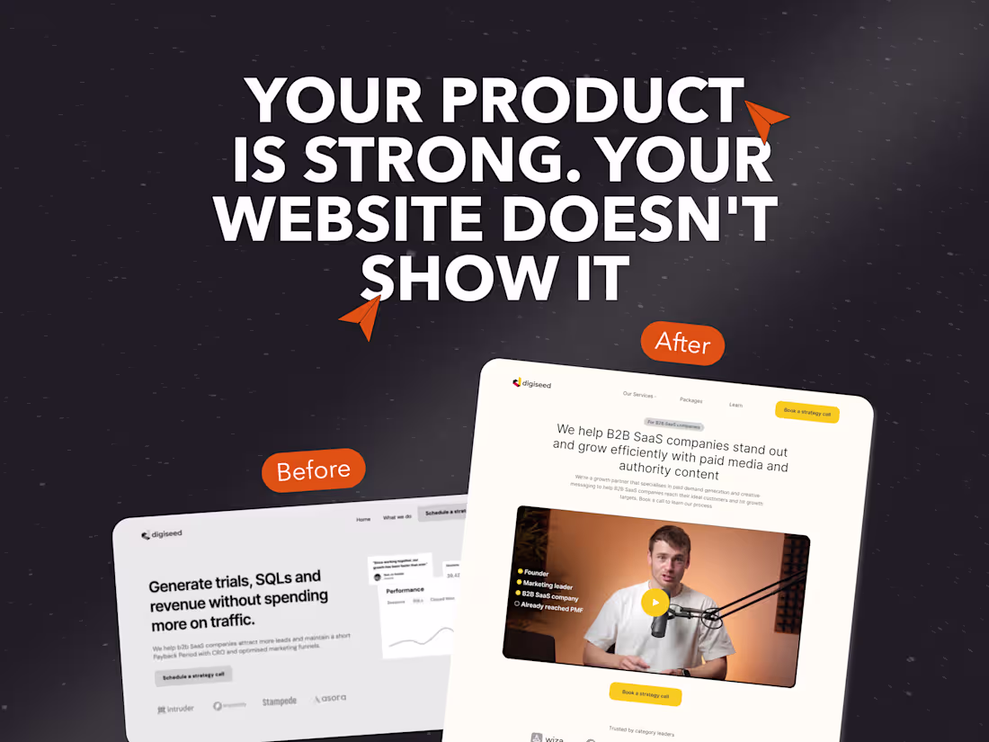 Cover image for B2B & AI Website Redesign. Clarity, Positioning & Conversion