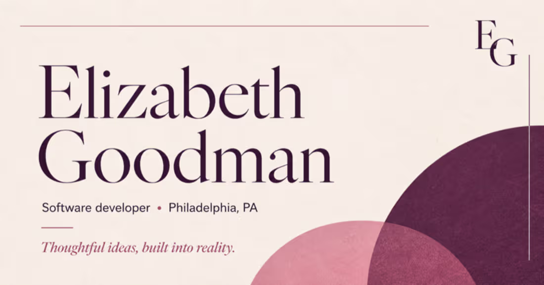 Cover image for Elizabeth Goodman Portfolio