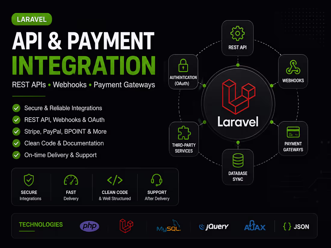 Cover image for Laravel API & Payment Integration