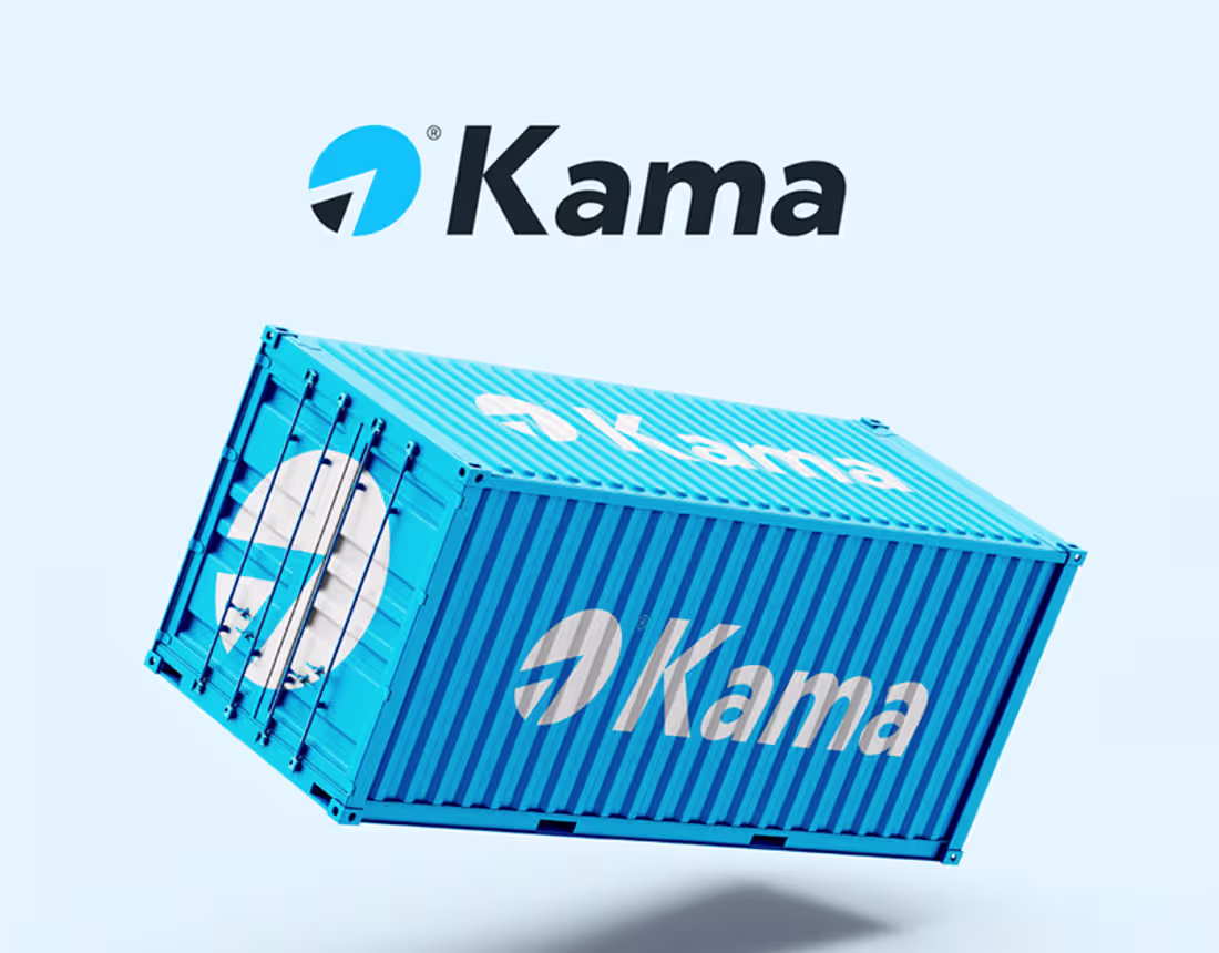 Cover image for Kama Logistics Logo and Brand Identity Design