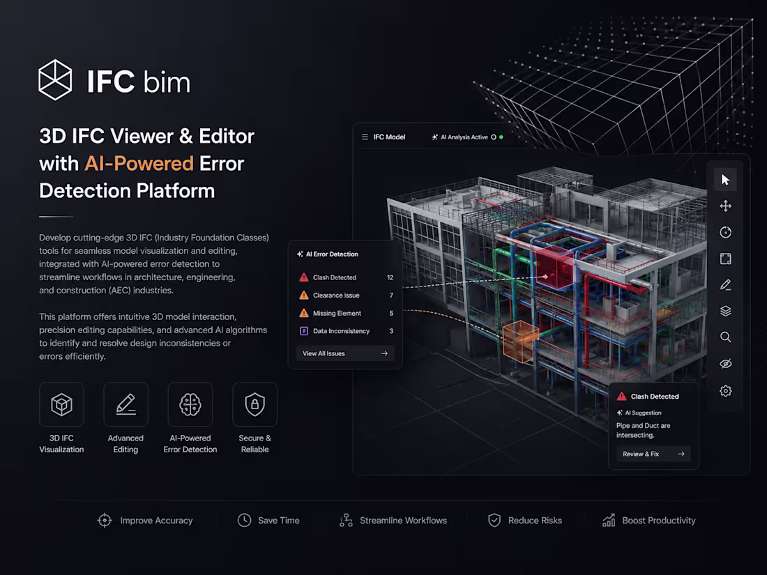 Cover image for AI-Powered IFC BIM Viewer & Editor Development