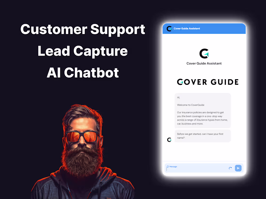 Cover image for Customer Support Lead Capture AI Chatbot