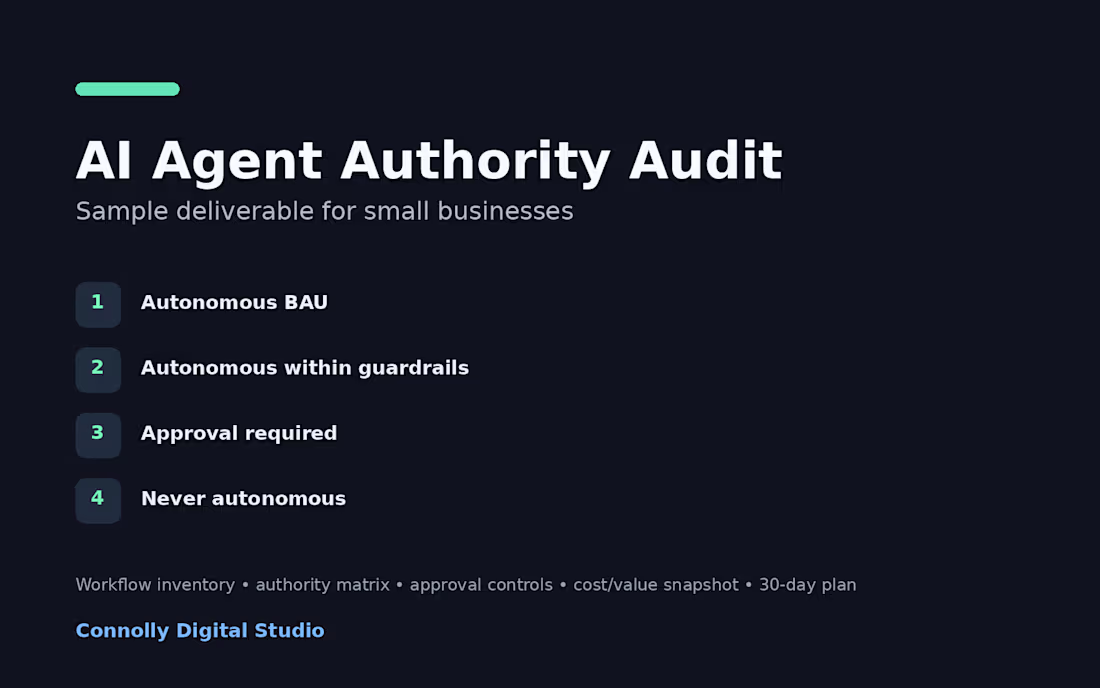 Cover image for Sample deliverable: AI Agent Authority