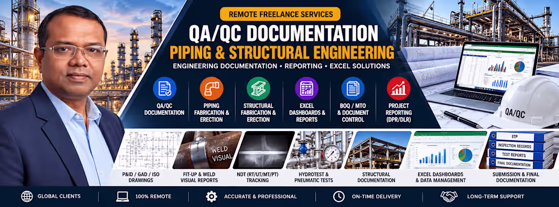 Cover image for QA/QC Documentation for Piping & Structural Projects