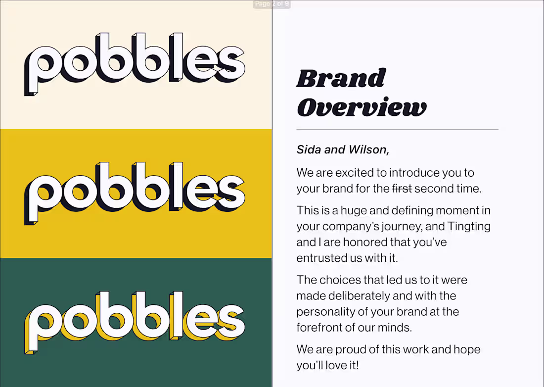 Cover image for Brand + Product Design for Pobbles