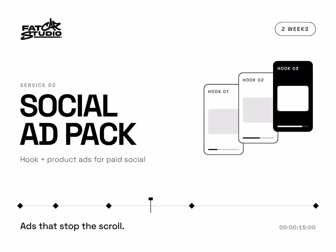 Cover image for Social Ad Pack - Hook + Product Ads for Paid Social
