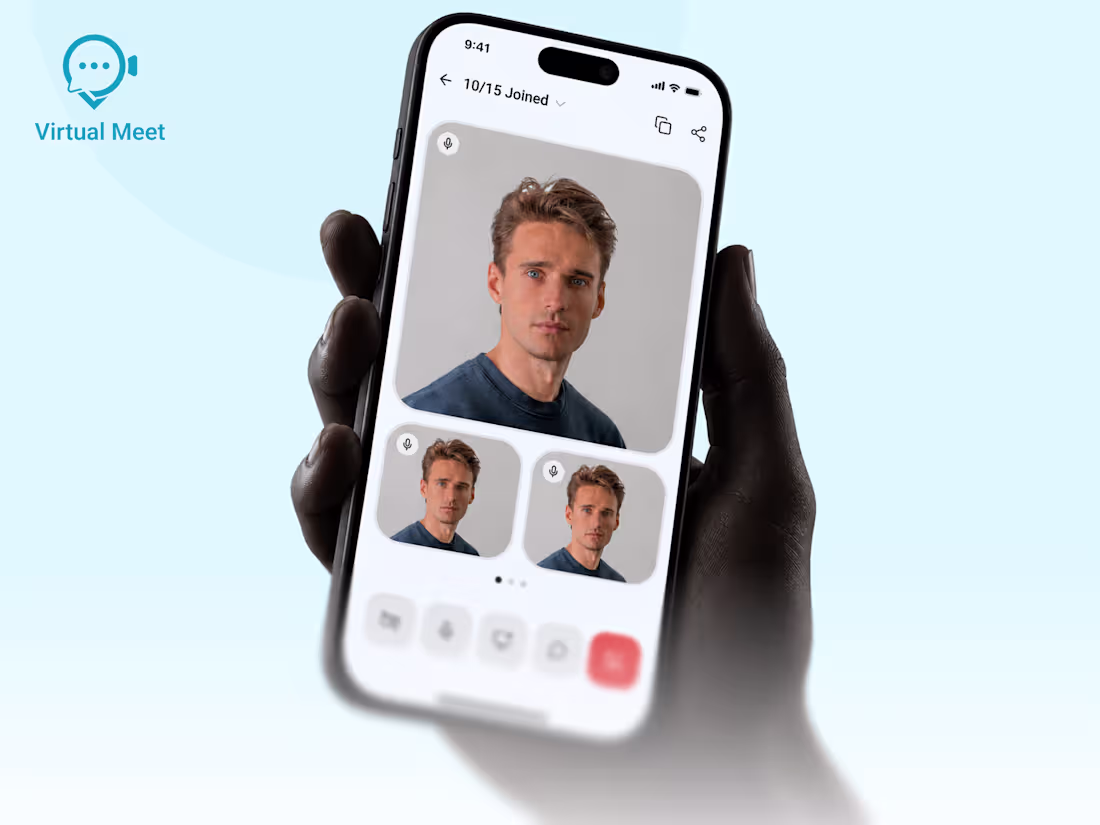 Cover image for Virtual Meeting App UI/UX Design
