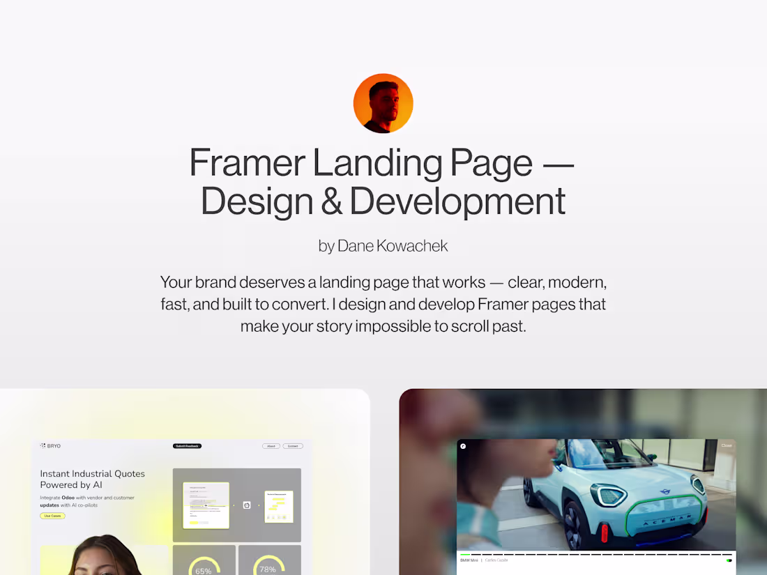 Cover image for Framer Landing Page — Design & Development