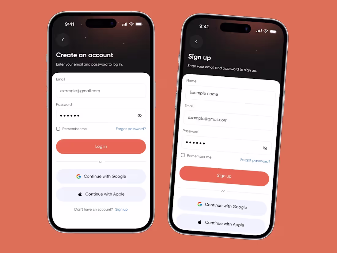 Cover image for Login Signup Page - Calorie