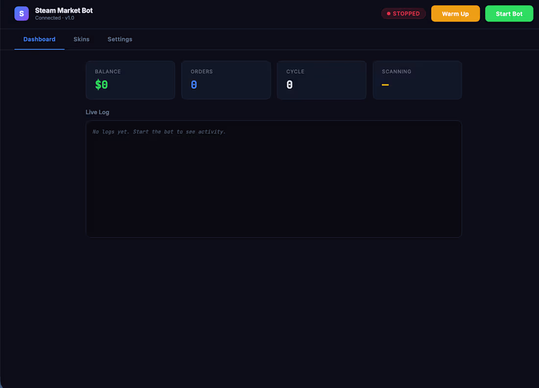 Cover image for Steam Market Bot is an