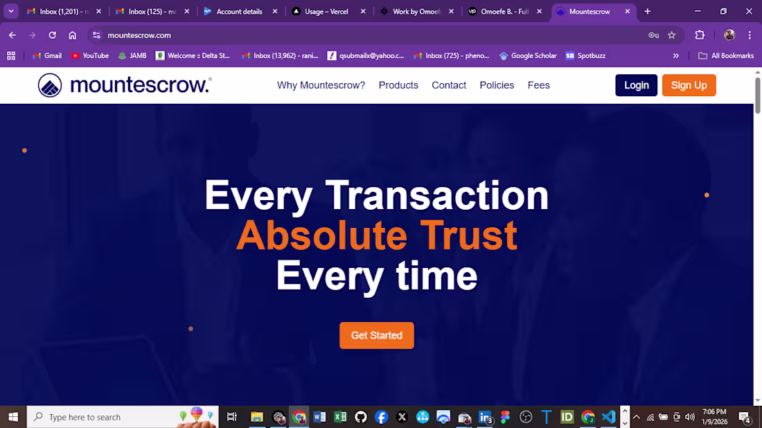 Cover image for Mountescrow Ltd (Escrow Service platform)