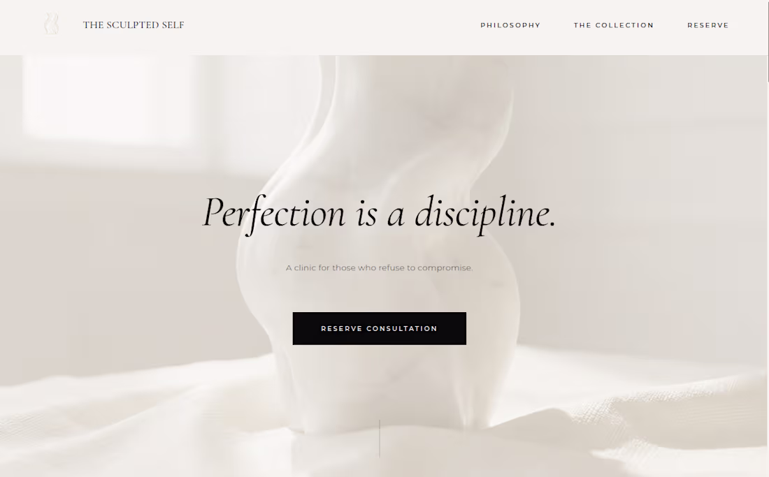 Cover image for A clinic for those who refuse to compromise. Bespoke aesthet...