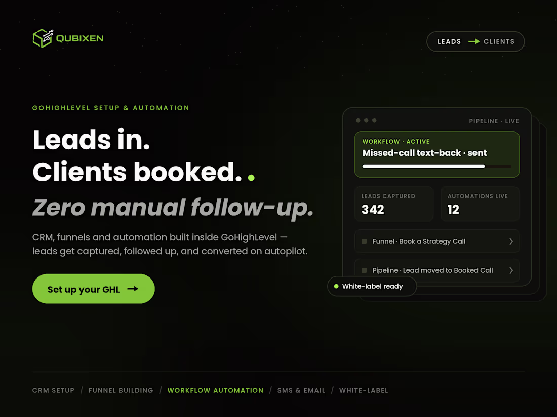 Cover image for Set up and build out GoHighLevel for Businesses
