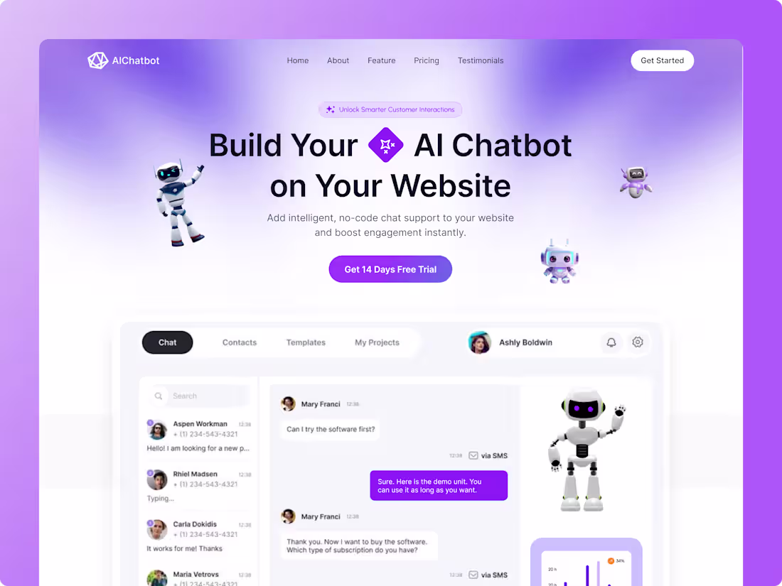 Cover image for 🤖 AIChatbot – Next-Gen SaaS