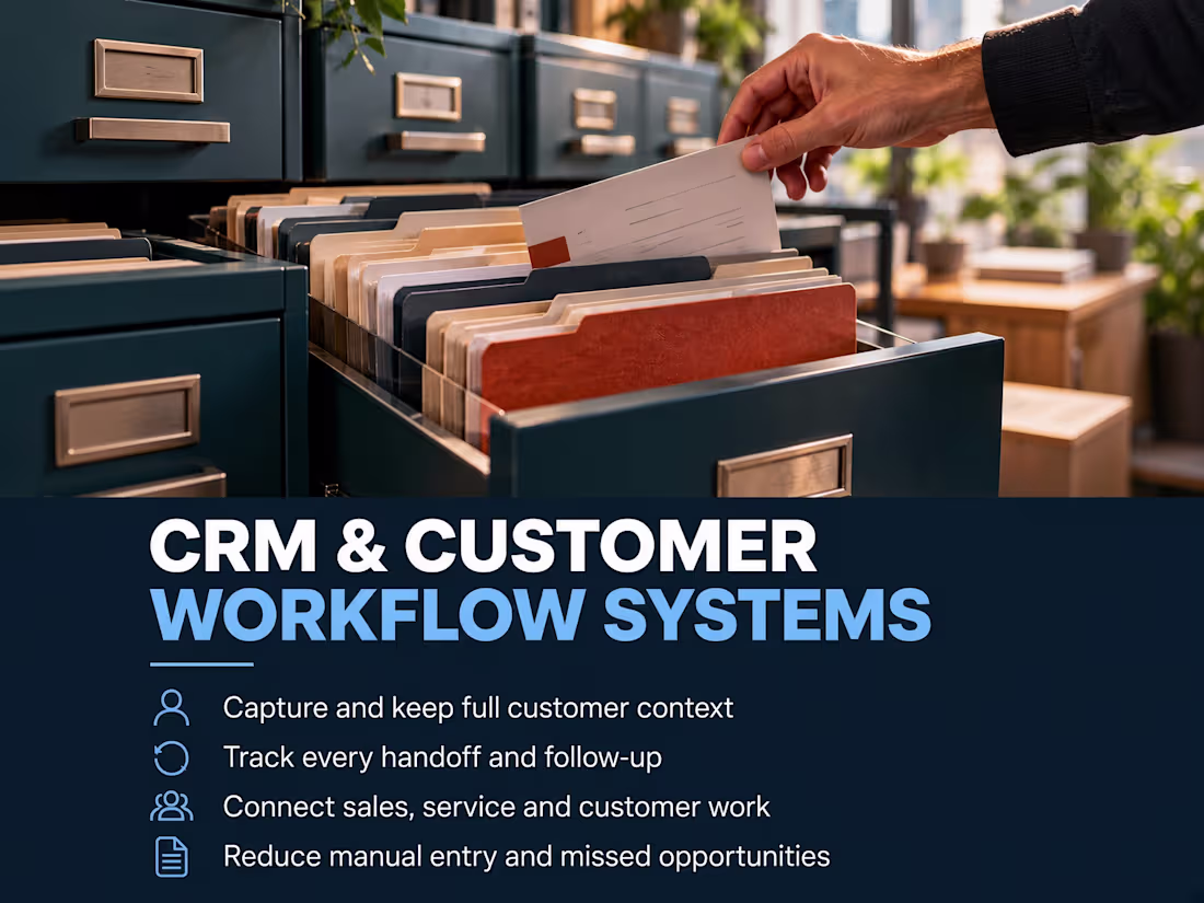 Cover image for CRM & Customer Workflow Systems