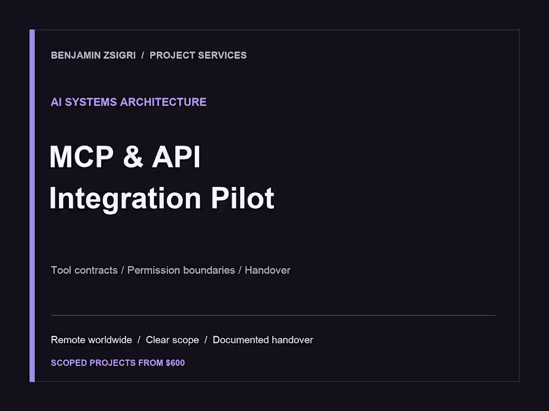 Cover image for MCP & API Integration Architecture