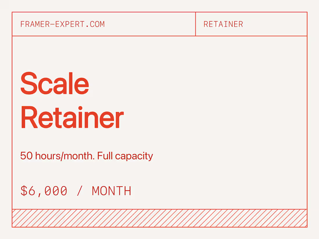 Cover image for Framer Scale Retainer