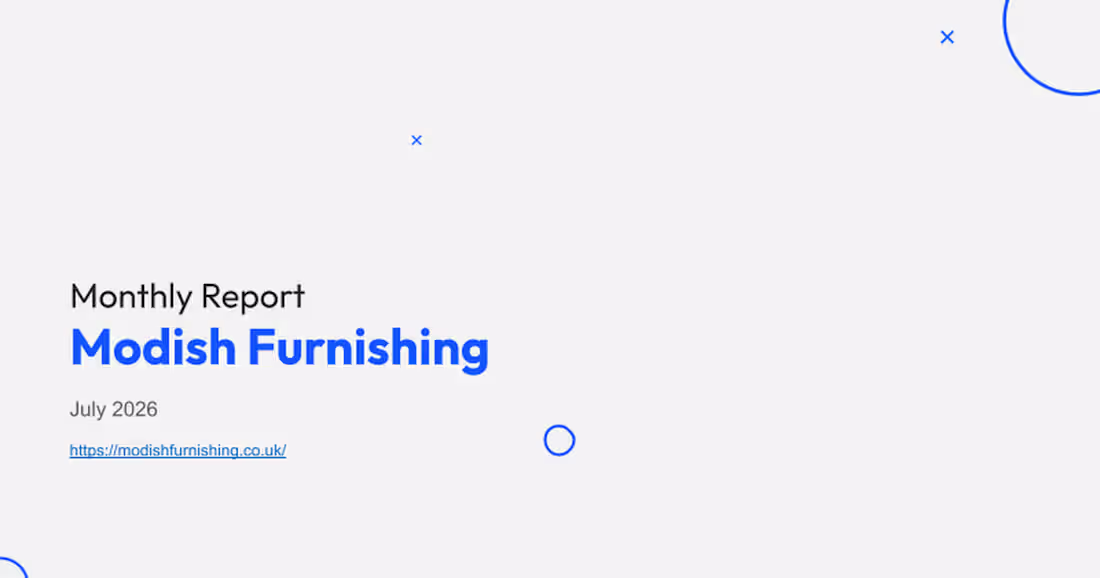 Cover image for AI SEO Performance Report for Modish Furnishing