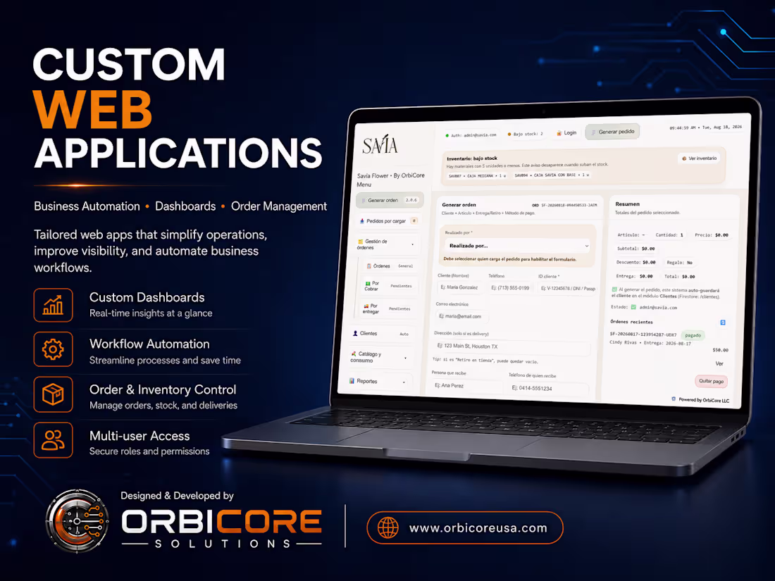 Cover image for Custom Web Applications & Business Automation
