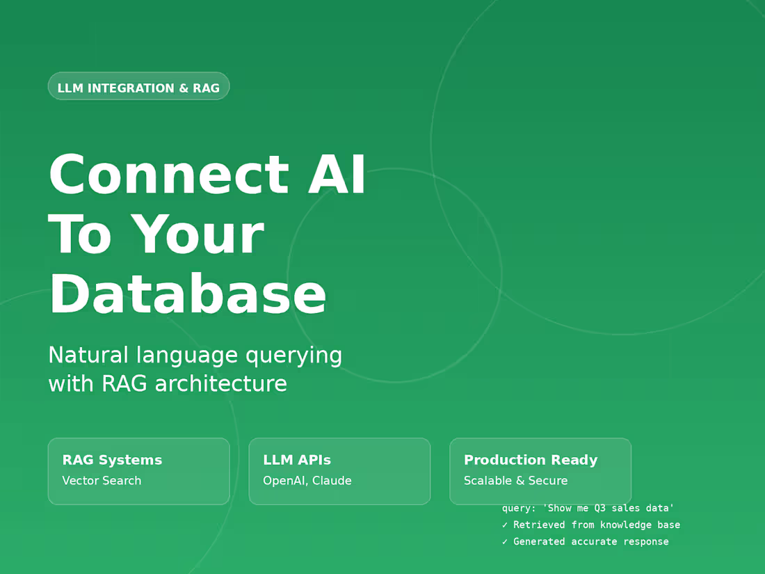 Cover image for LLM Integration - Connect AI to Your Data
