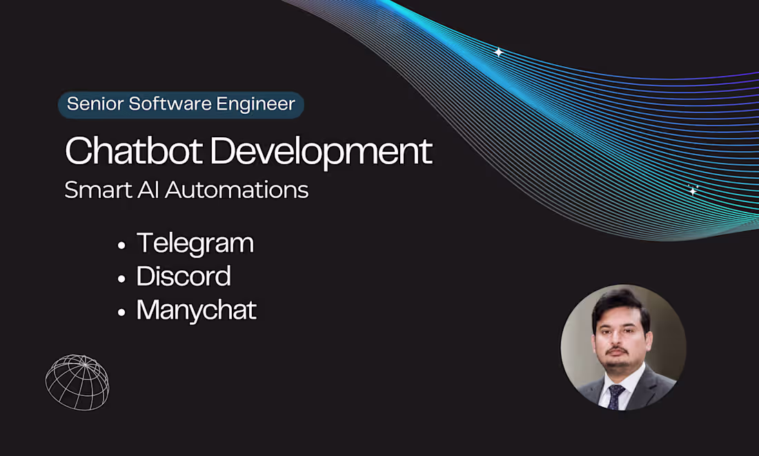 Cover image for Telegram/Discord/Manychat Bot Development | AI Automation