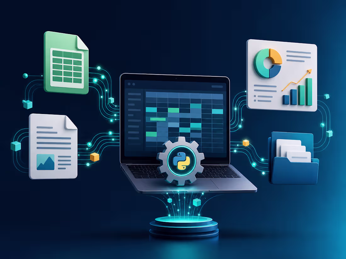 Cover image for Python Automation for Excel, Documents & Reports