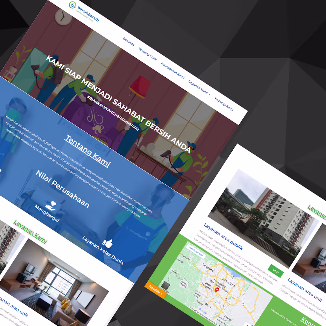 Cover image for Web cleaning service order -