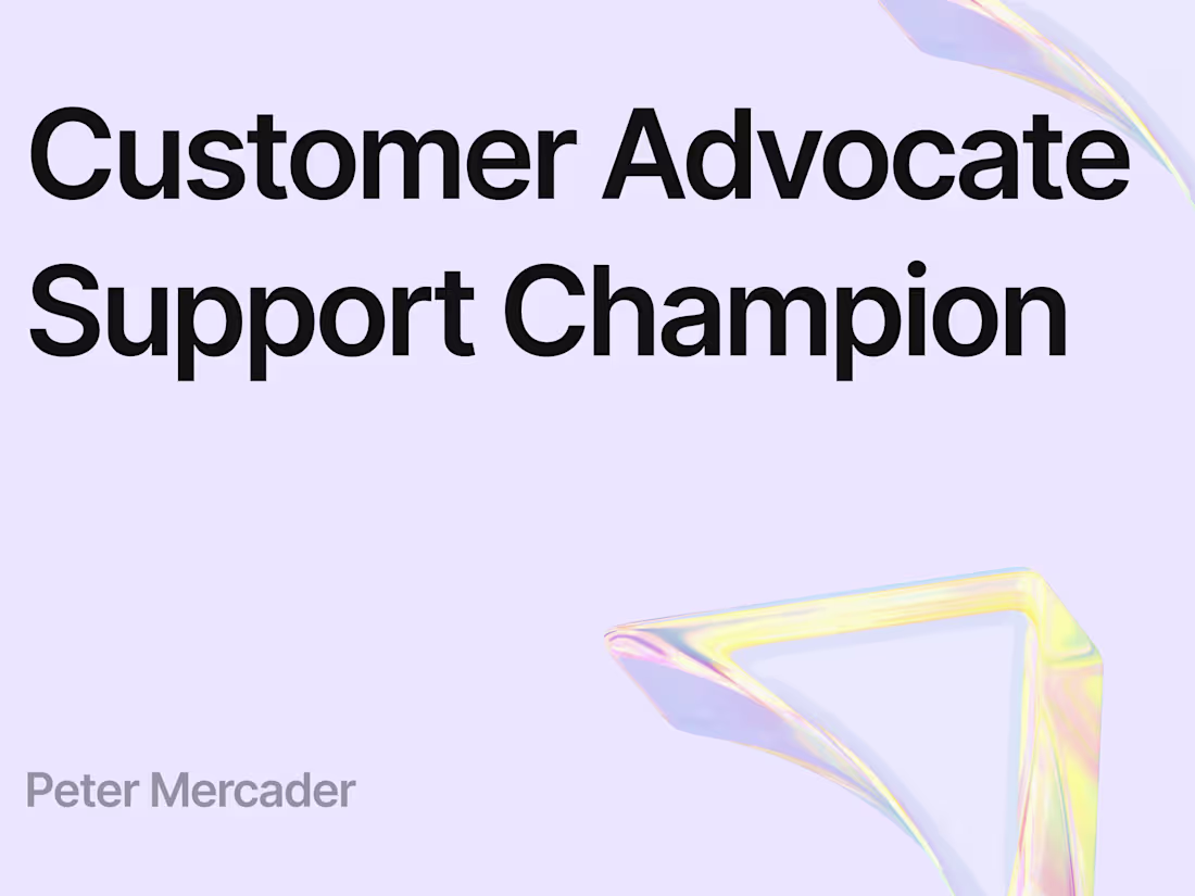 Cover image for Customer Support Champion