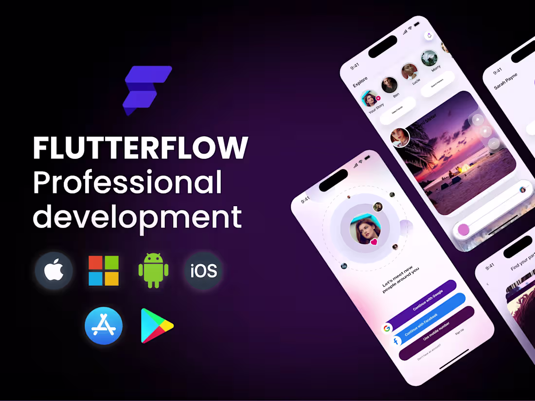 Cover image for FlutterFlow UI/UX + Full App Build