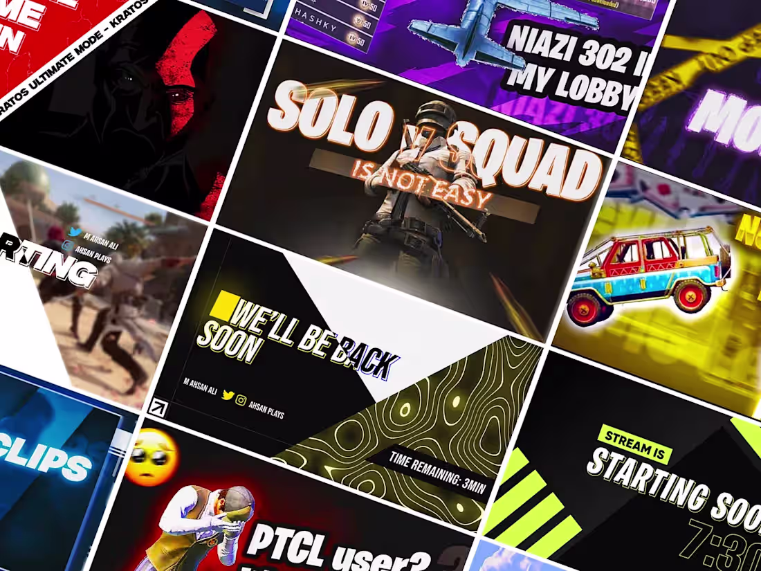 Cover image for Gaming Thumbnails Design Project