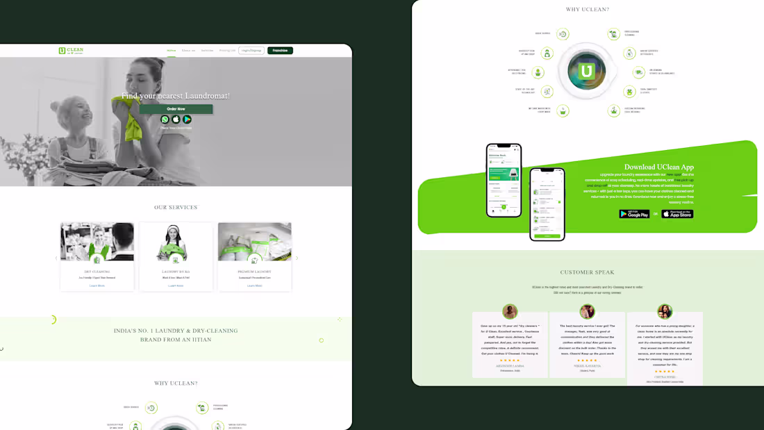 Cover image for Built the website for UClean,