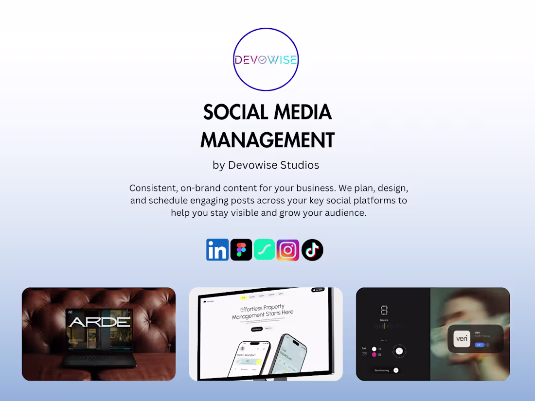 Cover image for Social Media Management — Monthly Engagement