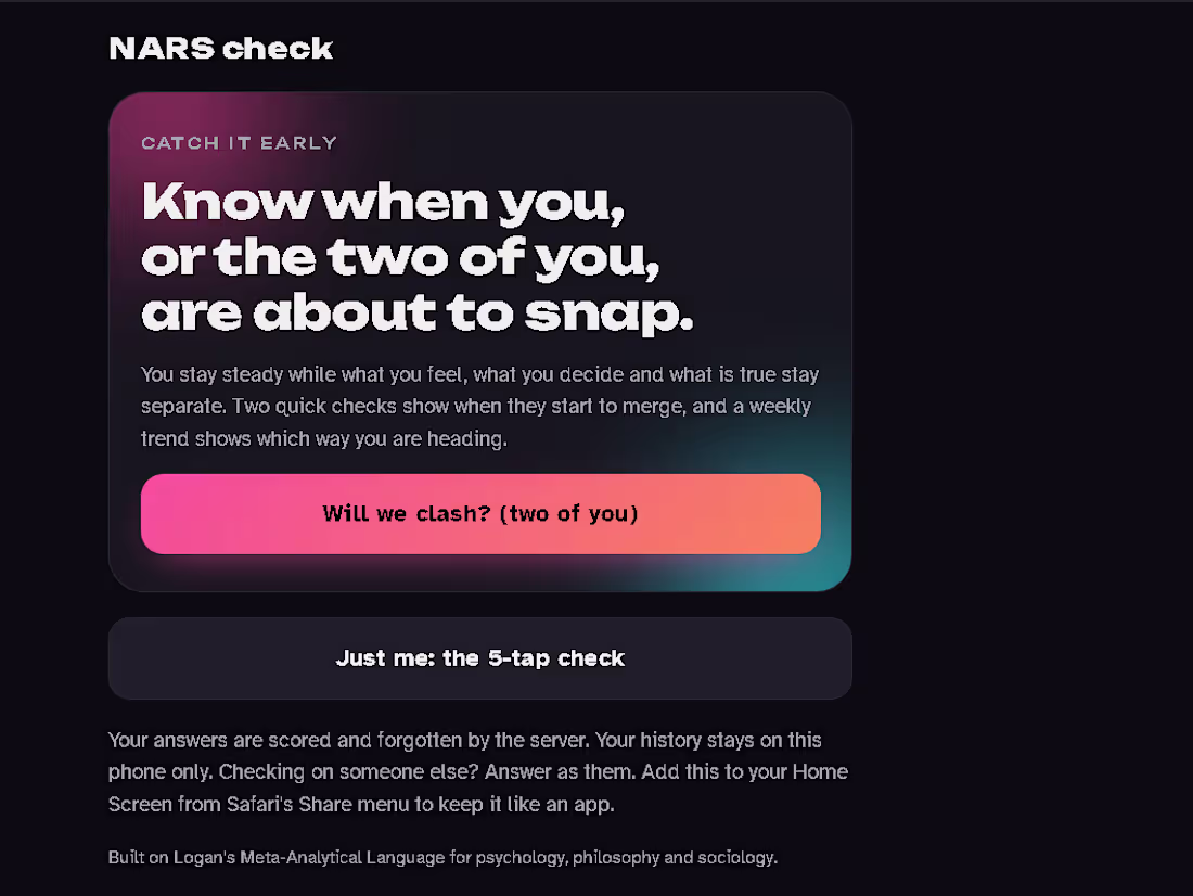 Cover image for NARS Lab – Interactive Framework App with Exhaustive Testing