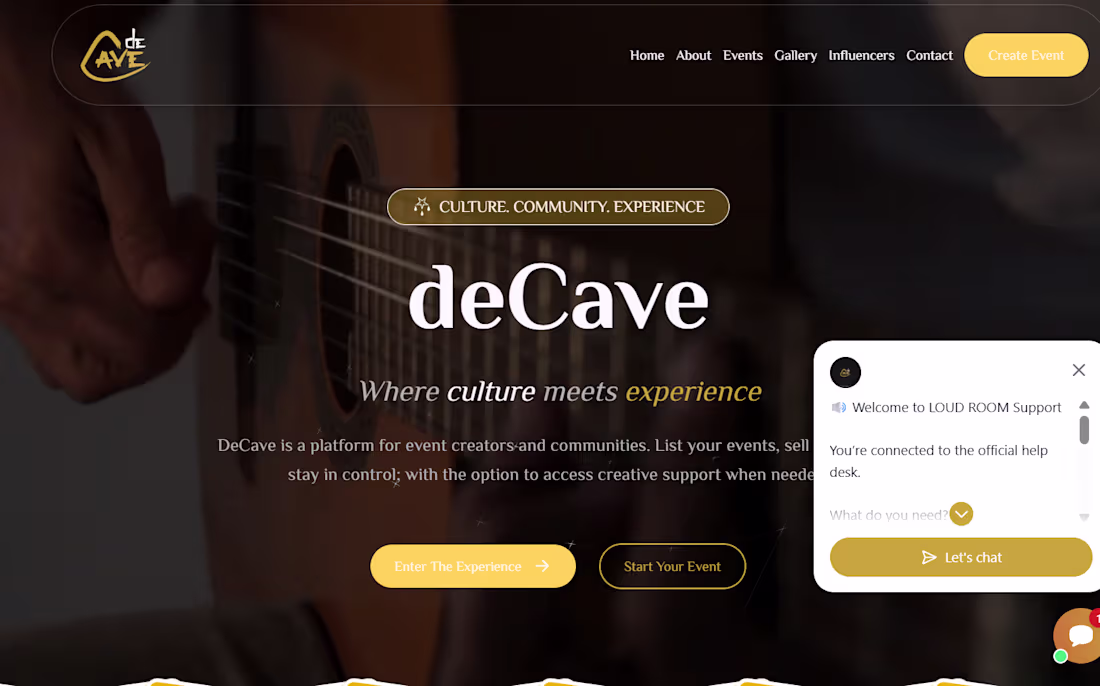 Cover image for DeCave Management Website for a