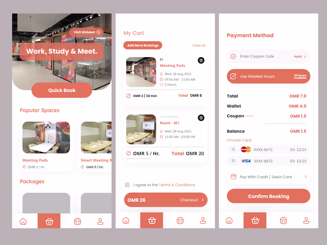 Cover image for WeMeet- A room booking app for study and meetings

