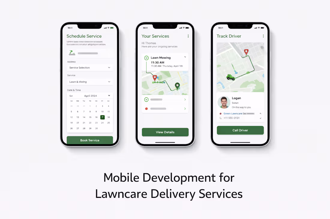 Cover image for Mobile App for a Lawncare