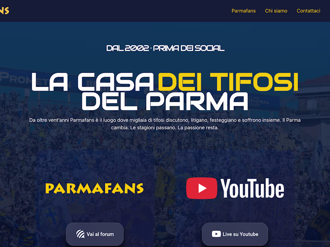 Cover image for Parmafans – La Community dei tifosi del Parma Calcio