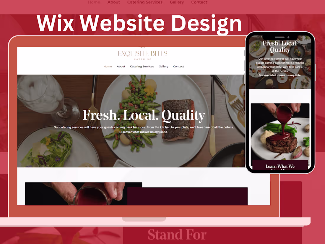 Cover image for CATERING WEBSITE| WIX