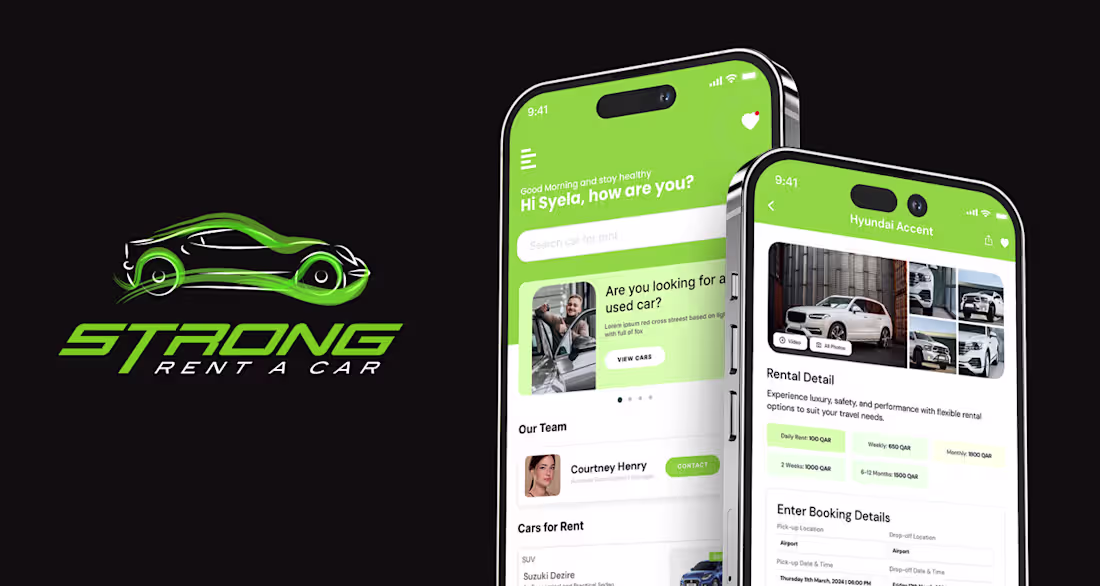 Cover image for Strong Rental Car Ui/Ux Design