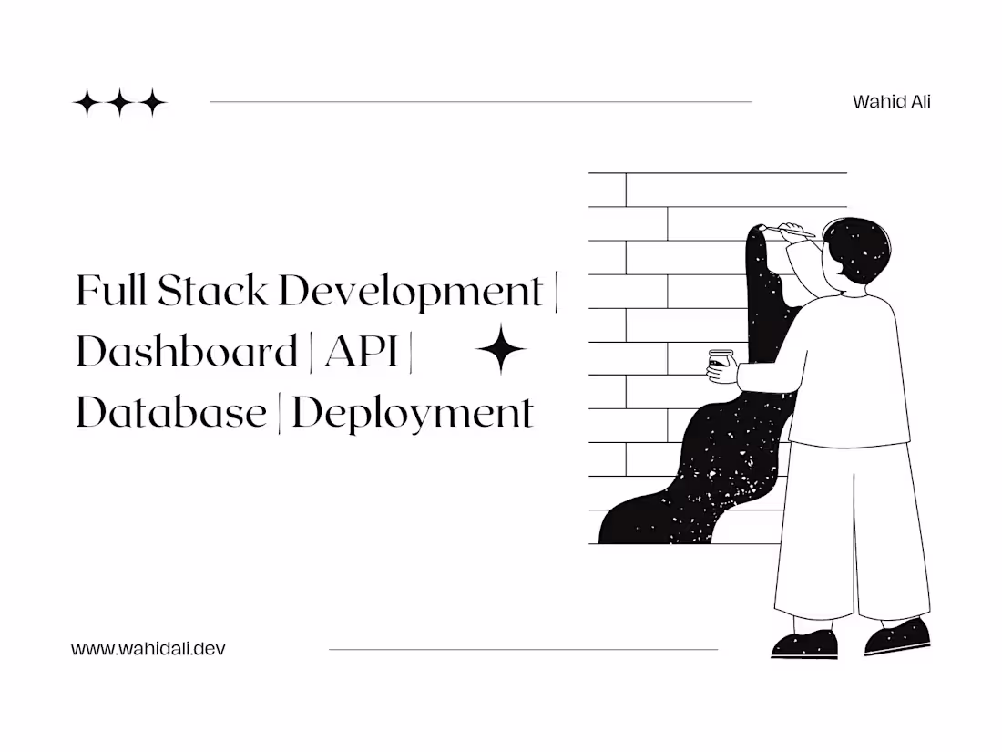 Cover image for Custom Dashboard, API, or Internal Tool