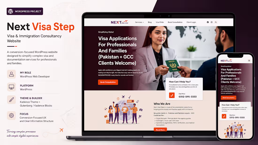 Cover image for Next Visa Step is a