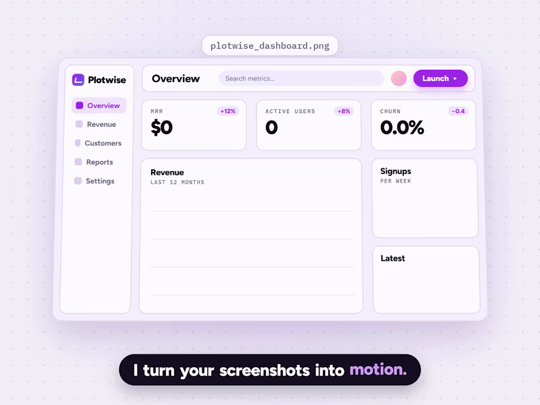 Cover image for SaaS Launch Video & Animated UI Demo
