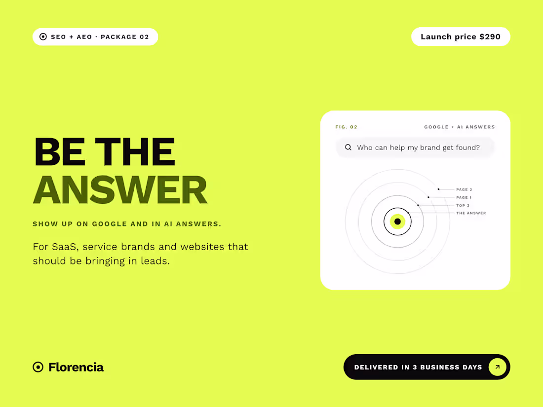 Cover image for Be the Answer: Show up on Google and in AI answers