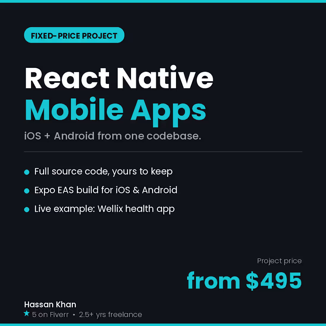 Cover image for Title: React Native Mobile App