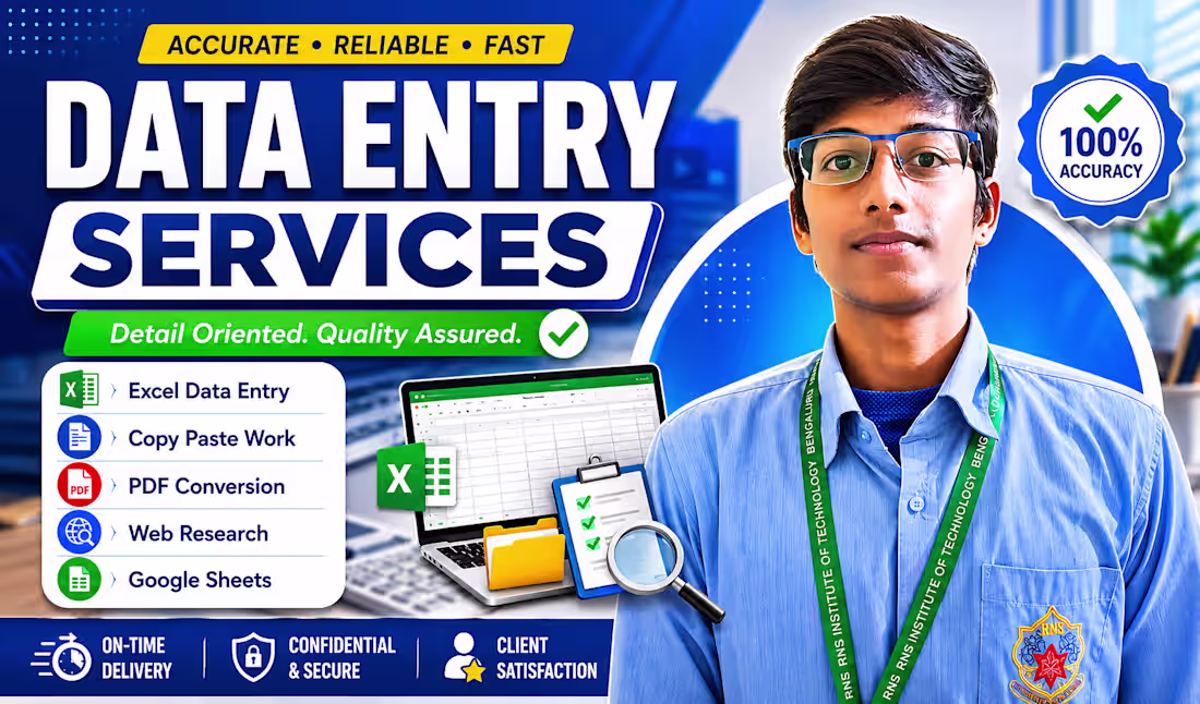 Cover image for Data Entry and Administrative Services