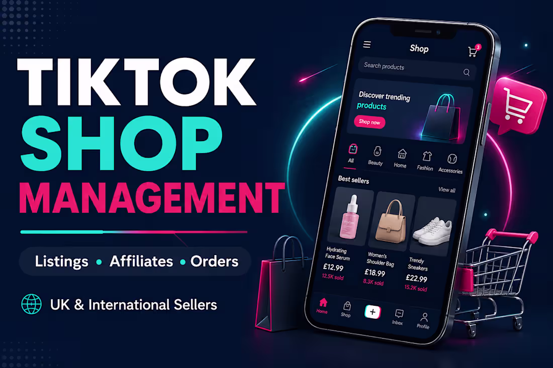 Cover image for TikTok Shop Management — Listings, Affiliates & Orders