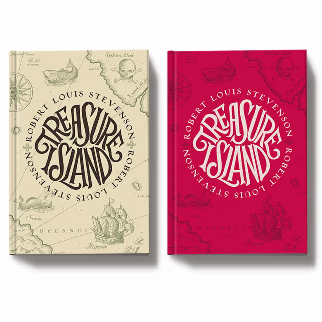 Cover image for Treasure Island book cover design