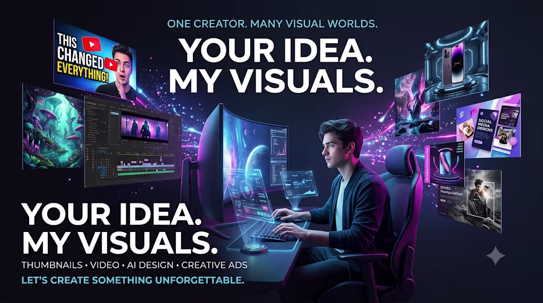 Cover image for I will create scroll-stopping YouTube thumbnails that get attent